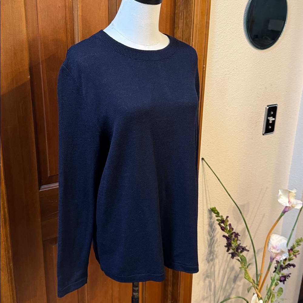 PRICE FIRM St. John Dark Blue Sweater Size L - Picture 4 of 7